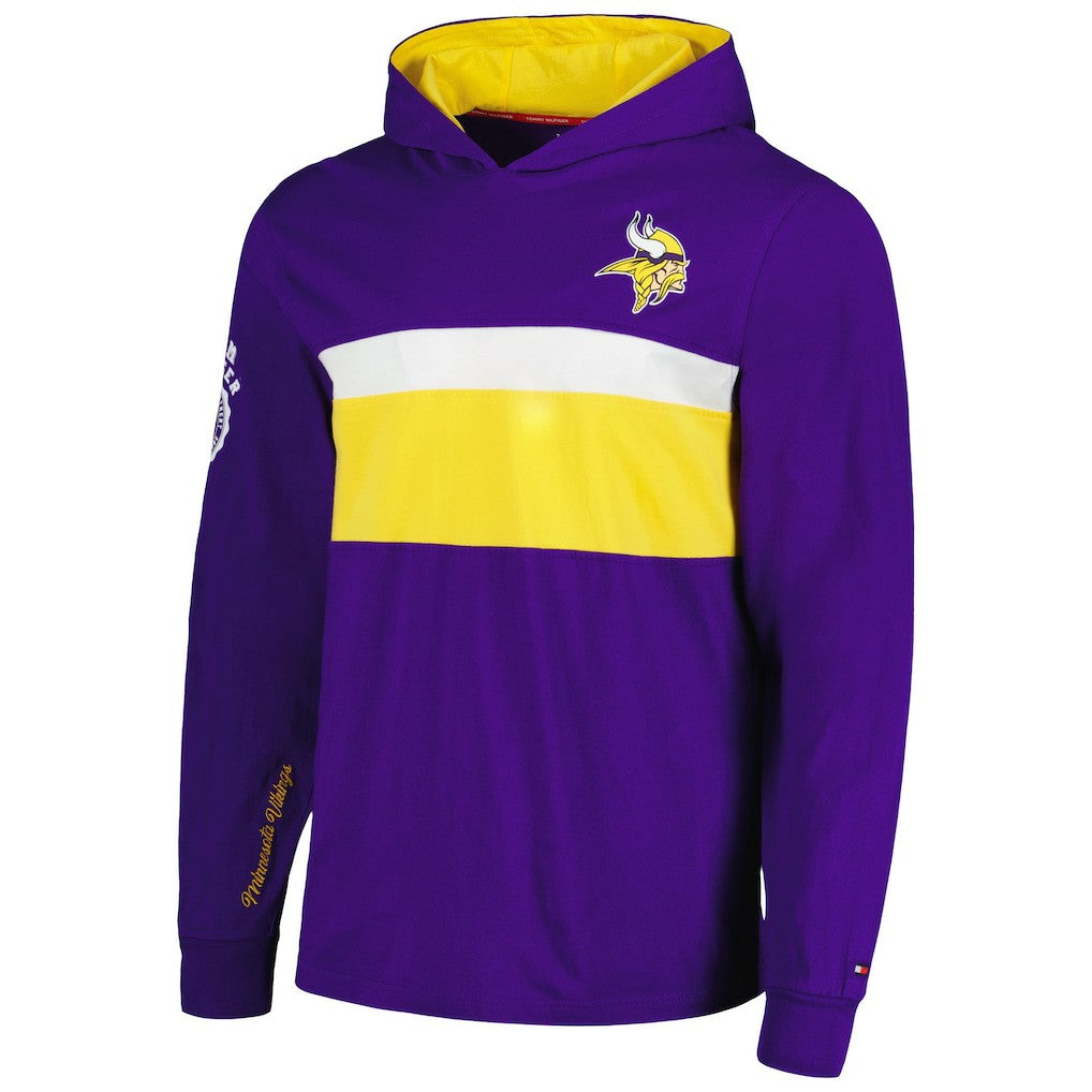 Minnesota Vikings Tommy Hilfiger Morgan Long Sleeve Hoodie T-Shirt - Purple - NFL
