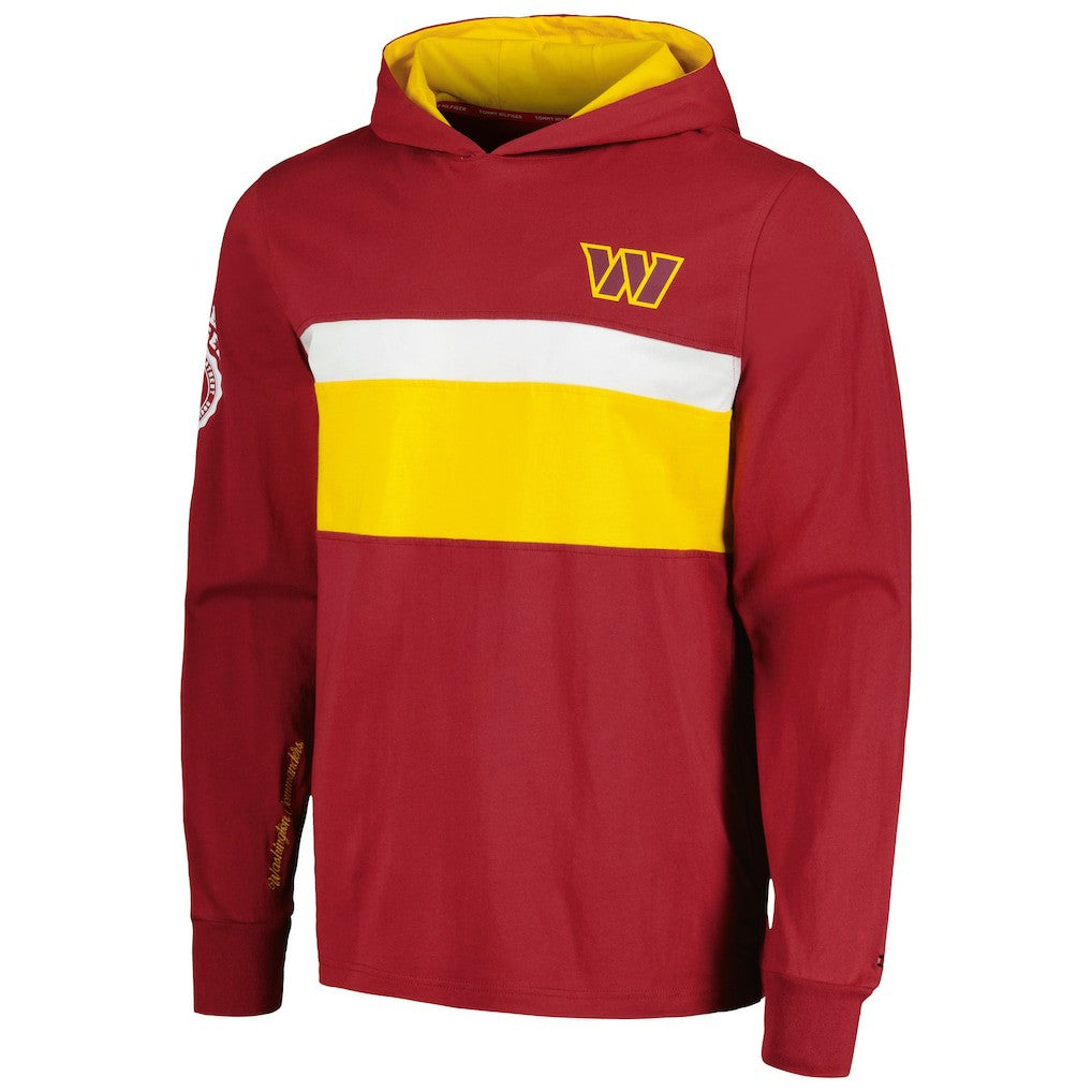 Washington Commanders Tommy Hilfiger Morgan Long Sleeve Hoodie T-Shirt - Burgundy - NFL