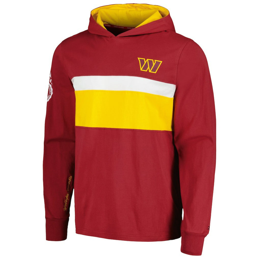 Washington Commanders Tommy Hilfiger Morgan Long Sleeve Hoodie T-Shirt - Burgundy - NFL
