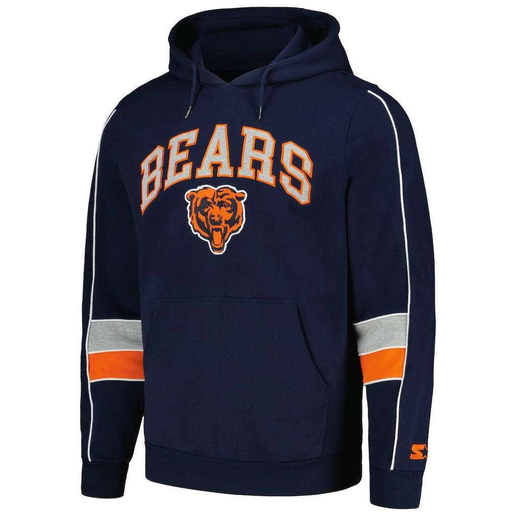 Chicago Bears Starter Captain Pullover Hoodie - Navy - NFL