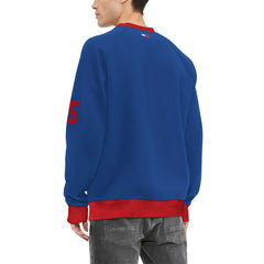 New York Giants Tommy Hilfiger Reese Raglan Tri-Blend Pullover Sweatshirt - Royal - NFL