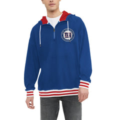 New York Giants Tommy Hilfiger Aaron Quarter-Zip Hoodie - Royal - NFL