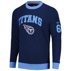 Tennessee Titans Tommy Hilfiger Reese Raglan Tri-Blend Pullover Sweatshirt - Navy - NFL