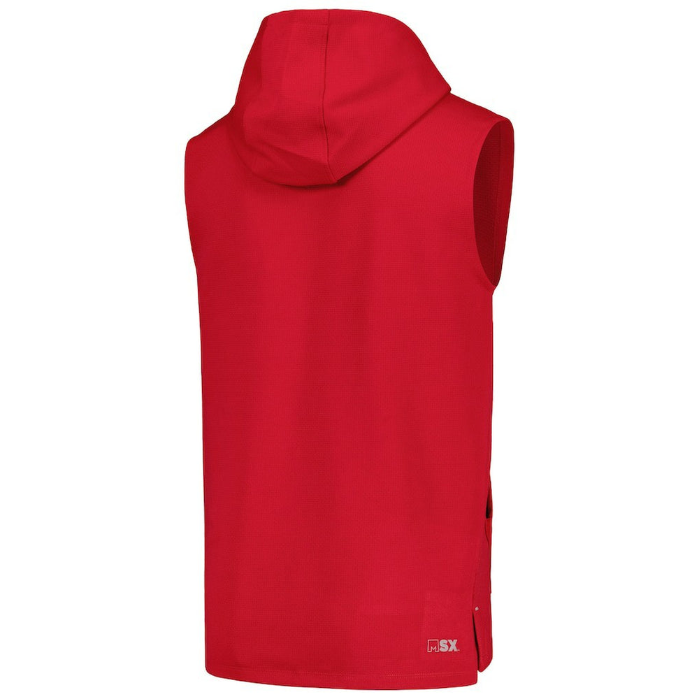 Arizona Cardinals MSX by Michael Strahan Marathon Sleeveless Pullover Hoodie - Cardinal - NFL