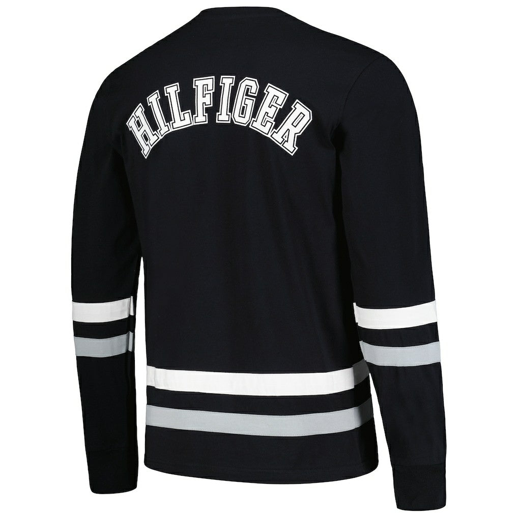 Las Vegas Raiders Tommy Hilfiger Nolan Long Sleeve T-Shirt - Black/Silver - NFL