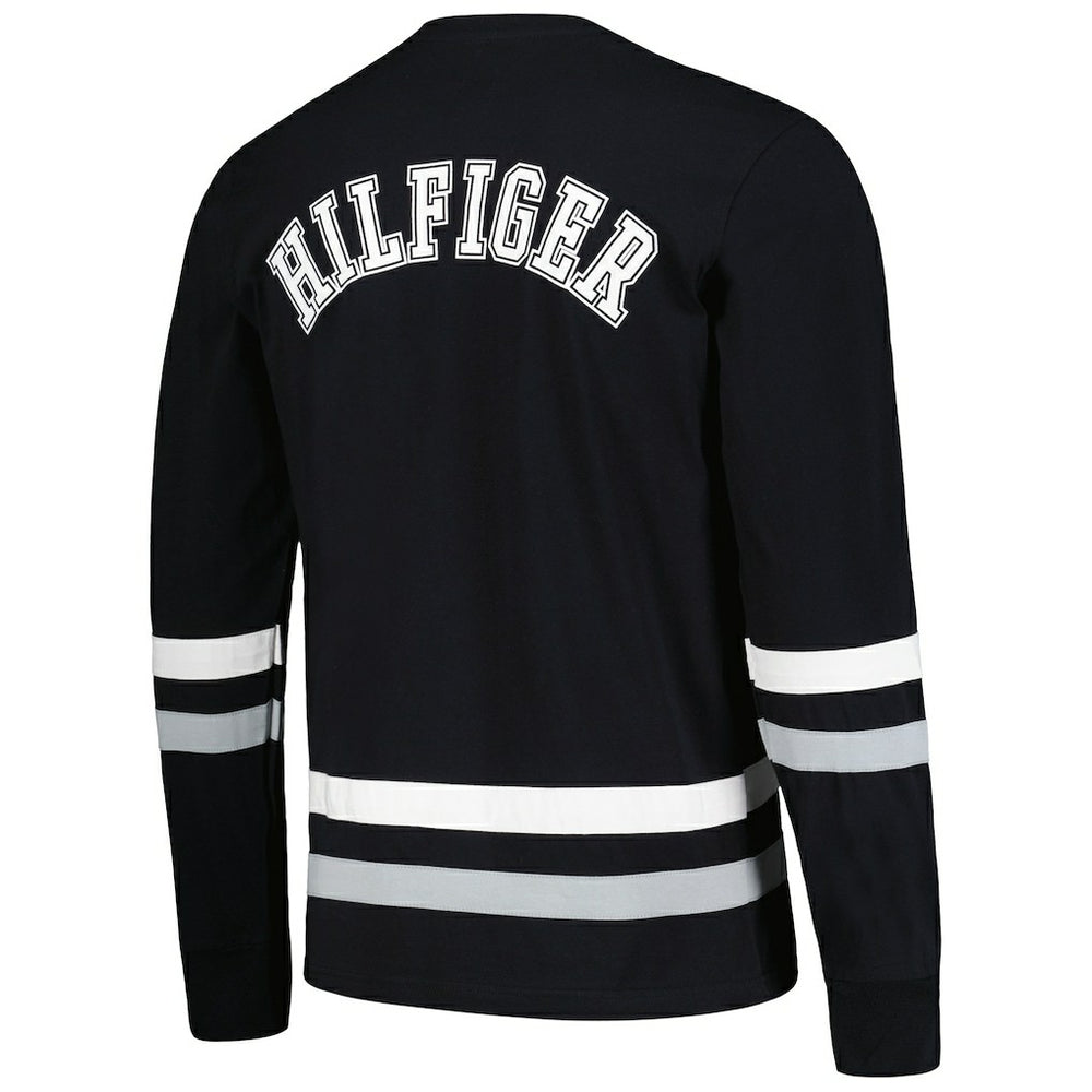 Las Vegas Raiders Tommy Hilfiger Nolan Long Sleeve T-Shirt - Black/Silver - NFL