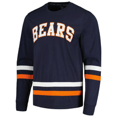 Chicago Bears Tommy Hilfiger Nolan Long Sleeve T-Shirt - Navy/Orange - NFL