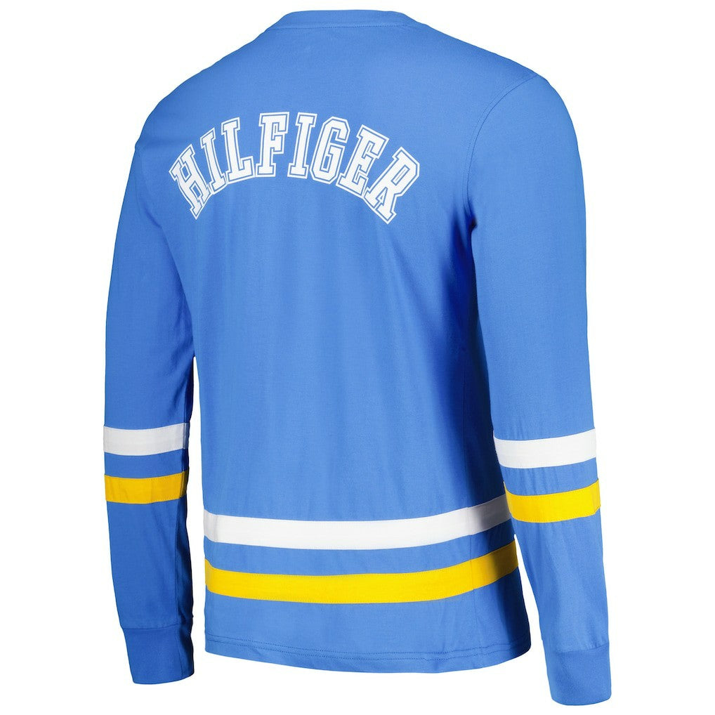 Los Angeles Chargers Tommy Hilfiger Nolan Long Sleeve T-Shirt - Powder Blue/Gold - NFL