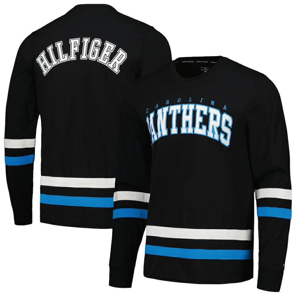 Carolina Panthers Tommy Hilfiger Nolan Long Sleeve T-Shirt - Black/Blue - NFL