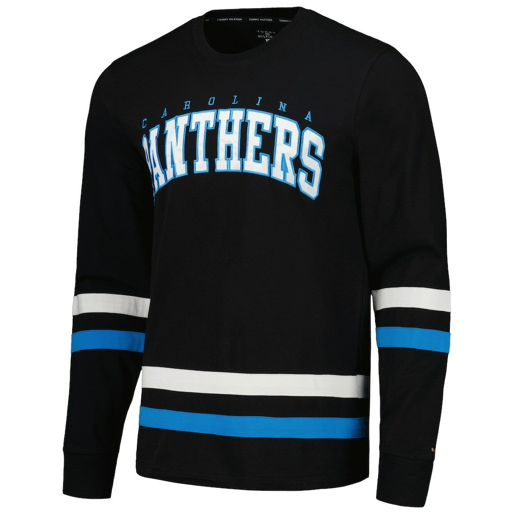 Carolina Panthers Tommy Hilfiger Nolan Long Sleeve T-Shirt - Black/Blue - NFL