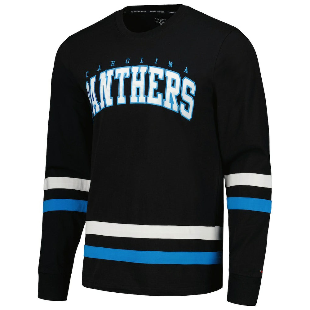 Carolina Panthers Tommy Hilfiger Nolan Long Sleeve T-Shirt - Black/Blue - NFL