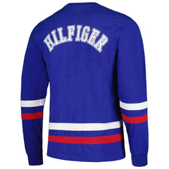 New York Giants Tommy Hilfiger Nolan Long Sleeve T-Shirt - Royal/Red - NFL