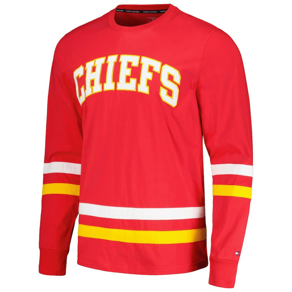 Kansas City Chiefs Tommy Hilfiger Nolan Long Sleeve T-Shirt - Red/Gold - NFL