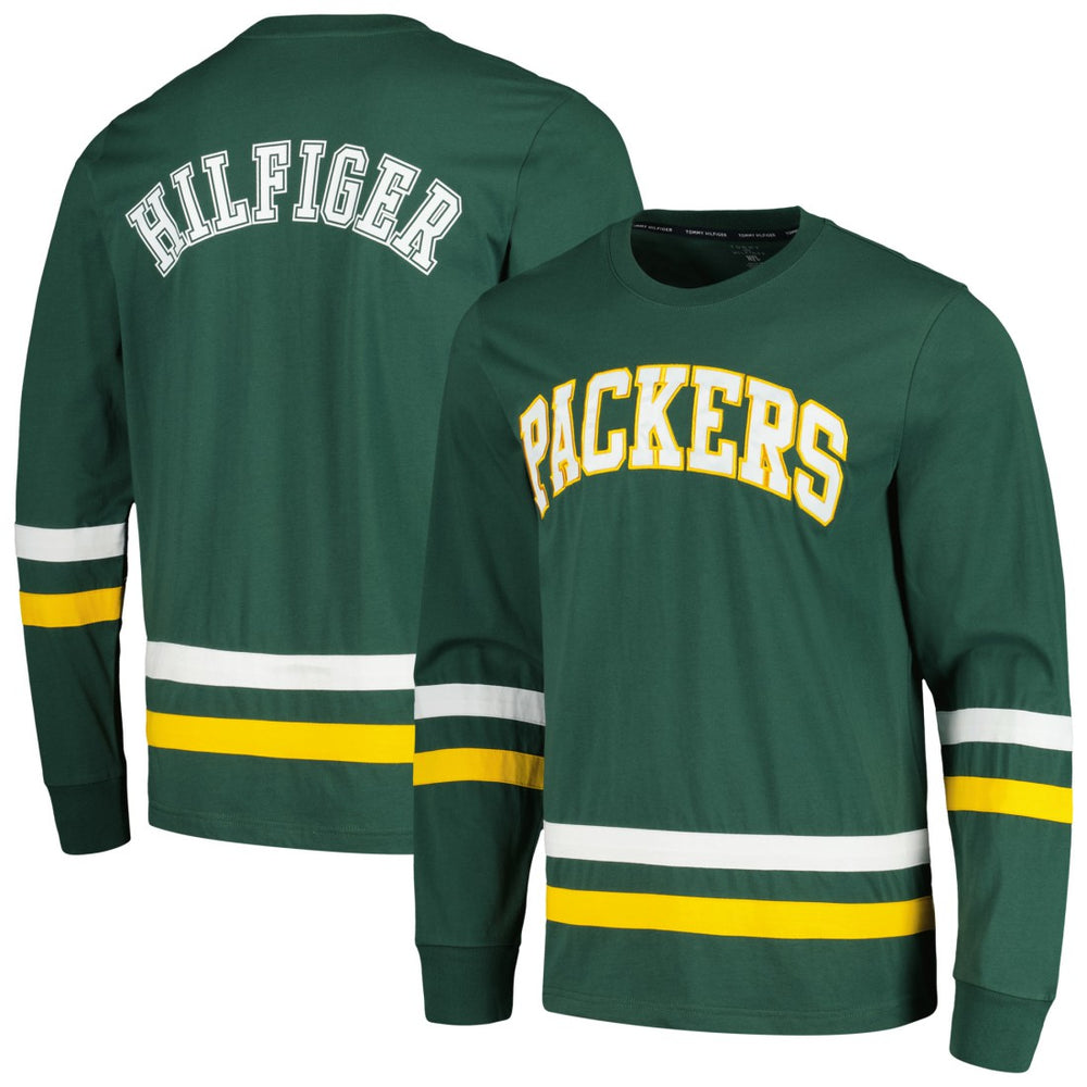 Green Bay Packers Tommy Hilfiger Nolan Long Sleeve T-Shirt - Green/Gold - NFL