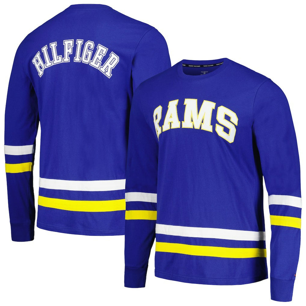 Los Angeles Rams Tommy Hilfiger Nolan Long Sleeve T-Shirt - Royal/Gold - NFL