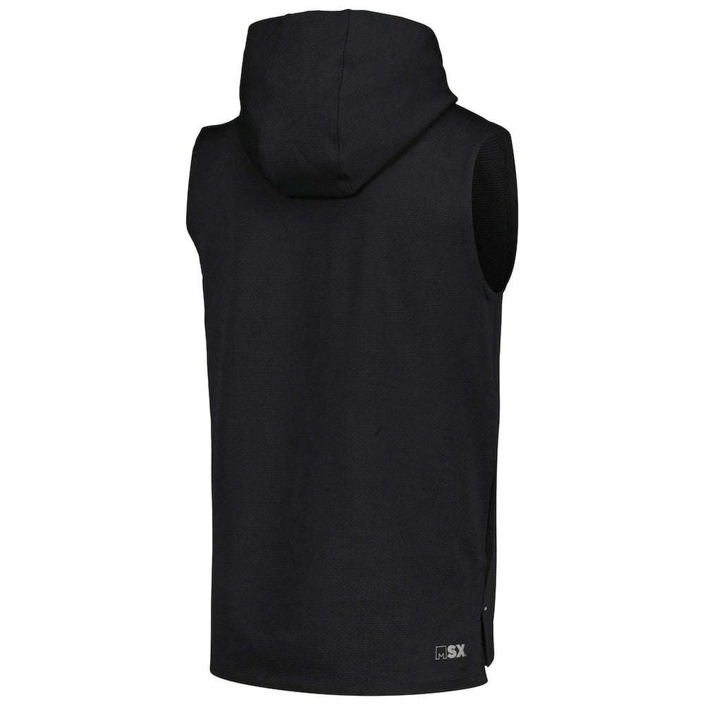 Las Vegas Raiders MSX by Michael Strahan Marathon Sleeveless Pullover Hoodie - Black - NFL