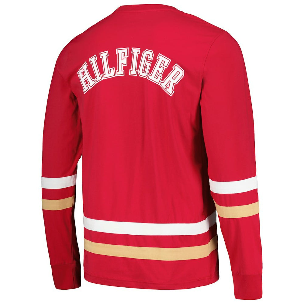 San Francisco 49ers Tommy Hilfiger Nolan Long Sleeve T-Shirt - Red/Gold - NFL