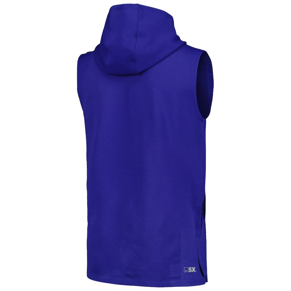 Los Angeles Rams MSX by Michael Strahan Marathon Sleeveless Pullover Hoodie - Royal - NFL