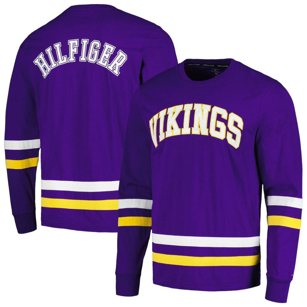 Minnesota Vikings Tommy Hilfiger Nolan Long Sleeve T-Shirt - Purple/Gold - NFL