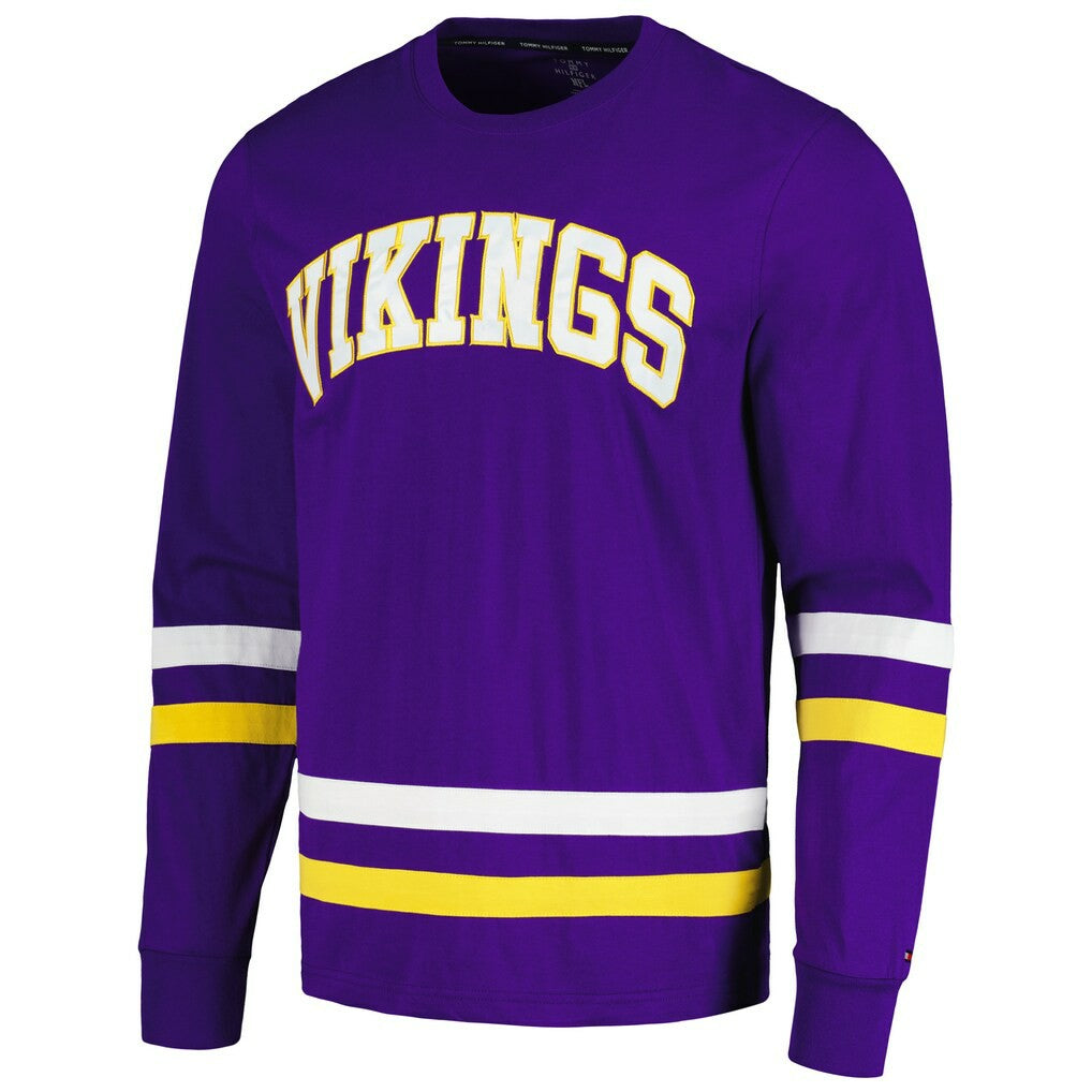 Minnesota Vikings Tommy Hilfiger Nolan Long Sleeve T-Shirt - Purple/Gold - NFL