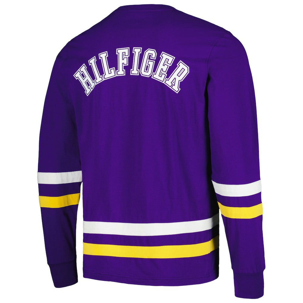 Minnesota Vikings Tommy Hilfiger Nolan Long Sleeve T-Shirt - Purple/Gold - NFL
