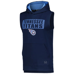 Tennessee Titans MSX by Michael Strahan Marathon Sleeveless Pullover Hoodie - Navy - NFL
