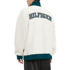 Philadelphia Eagles Tommy Hilfiger Jordan Sherpa Quarter-Zip Sweatshirt - Cream - NFL
