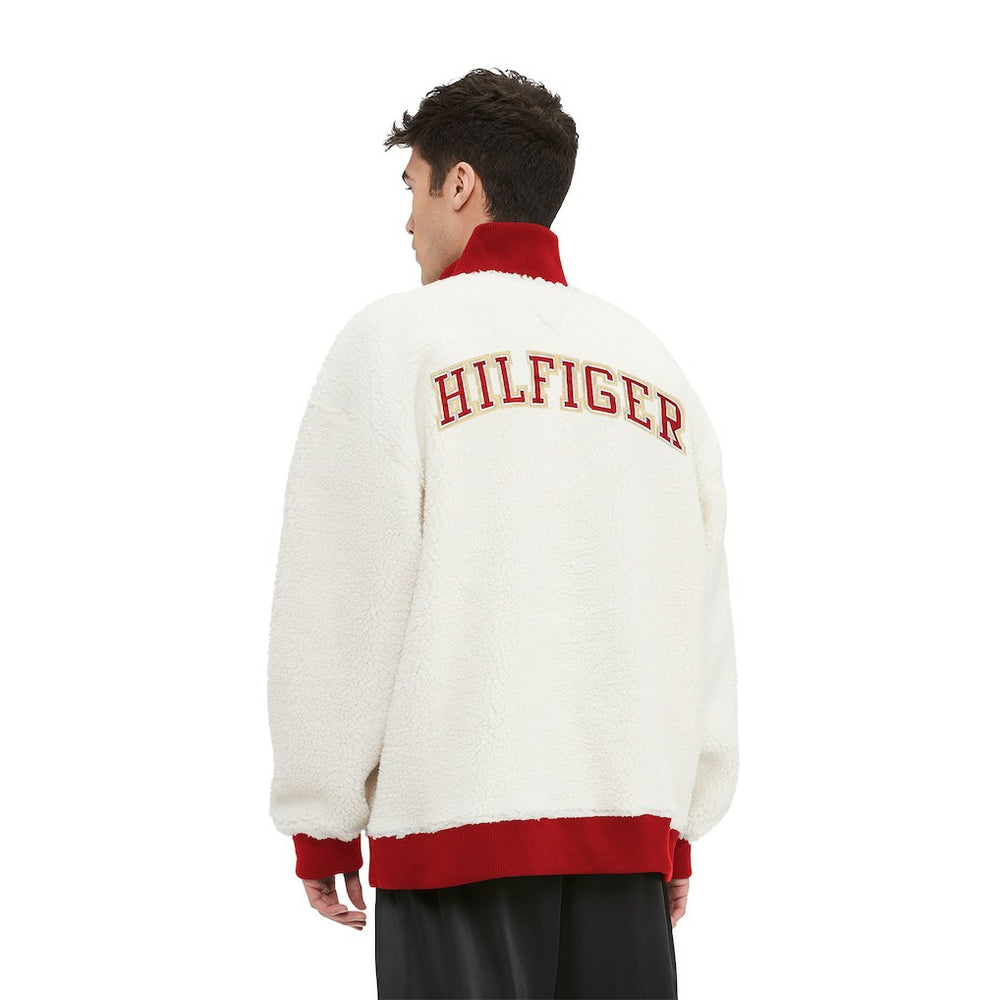 San Francisco 49ers Tommy Hilfiger Jordan Sherpa Quarter-Zip Sweatshirt - Cream - NFL