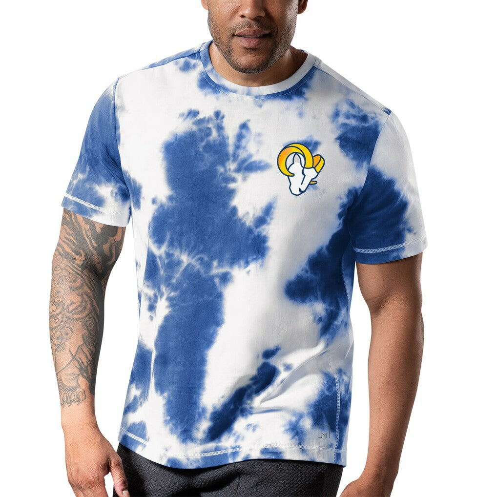 Los Angeles Rams MSX by Michael Strahan Freestyle Tie-Dye T-Shirt - Royal - NFL
