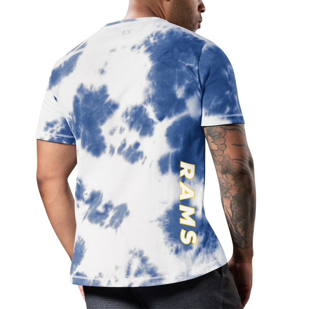 Los Angeles Rams MSX by Michael Strahan Freestyle Tie-Dye T-Shirt - Royal - NFL