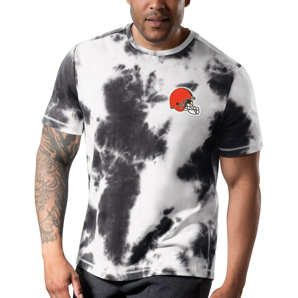 Cleveland Browns MSX by Michael Strahan Freestyle Tie-Dye T-Shirt - Black - NFL