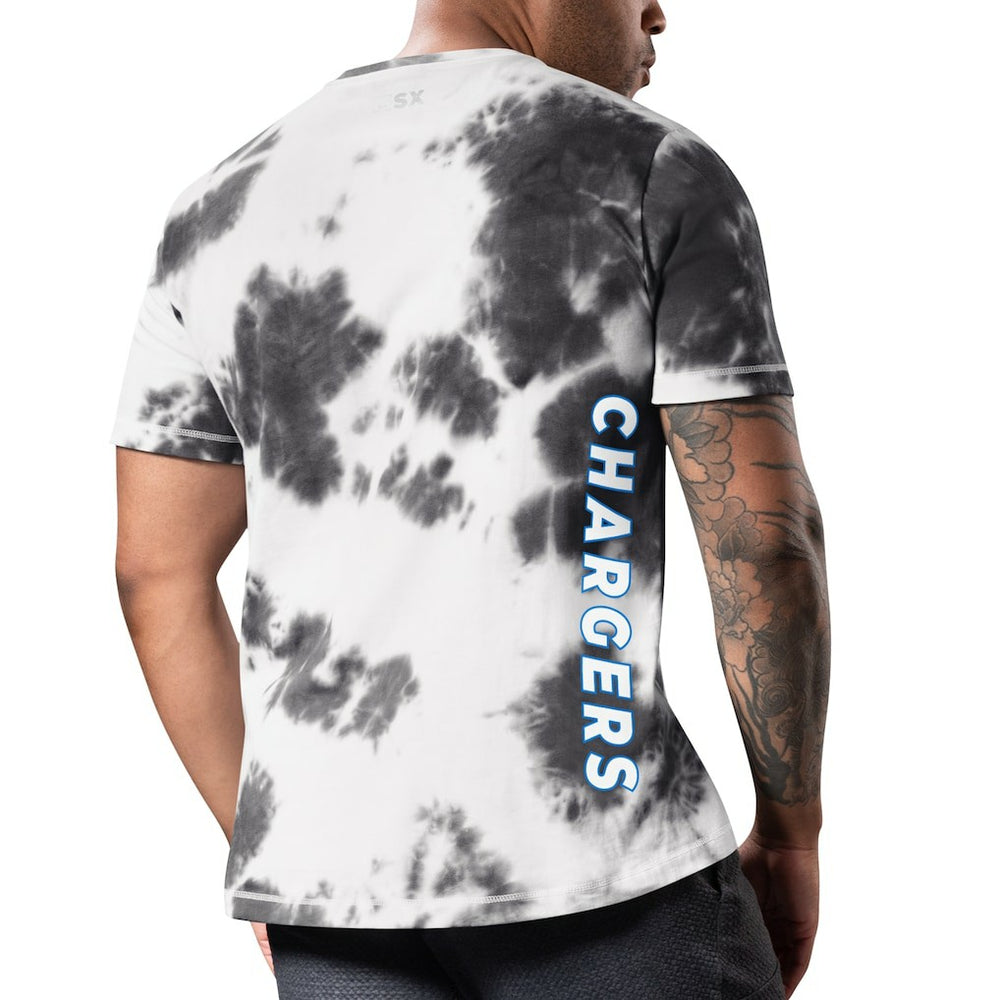 Los Angeles Chargers MSX by Michael Strahan Freestyle Tie-Dye T-Shirt - Black - NFL