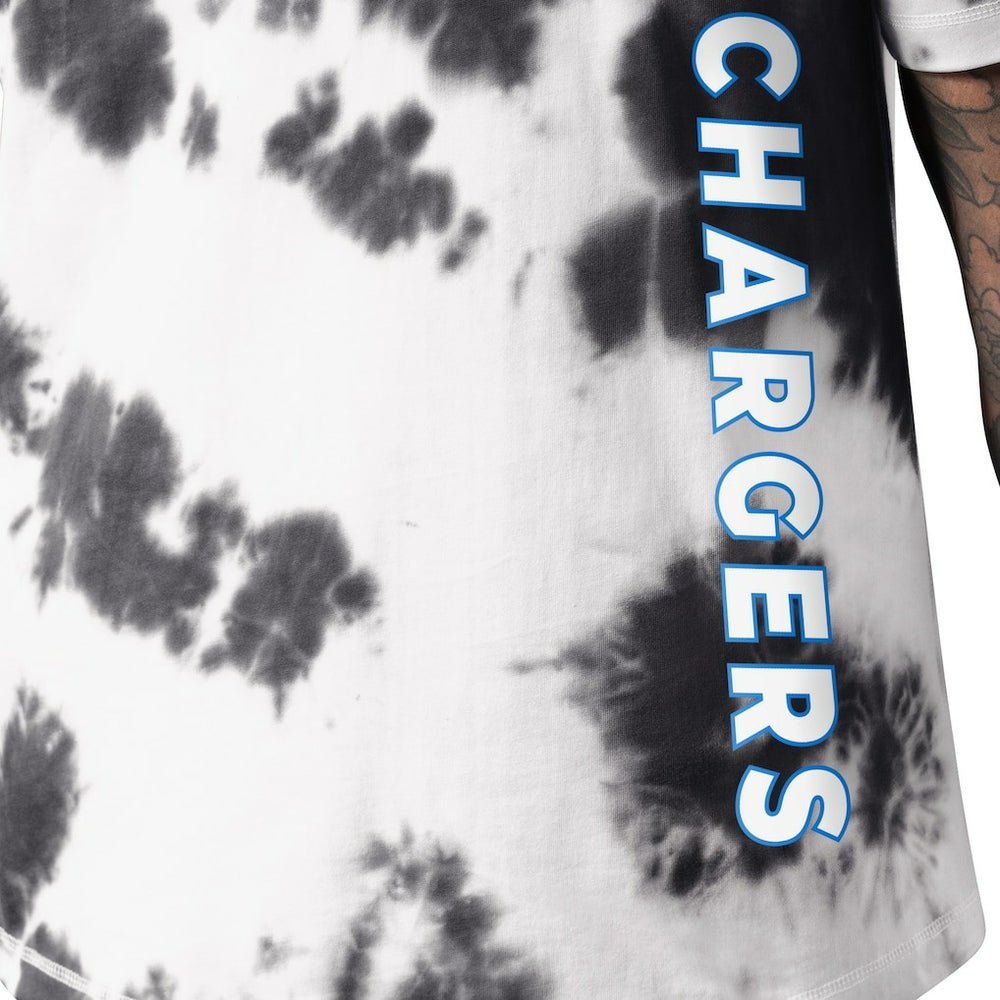 Los Angeles Chargers MSX by Michael Strahan Freestyle Tie-Dye T-Shirt - Black - NFL
