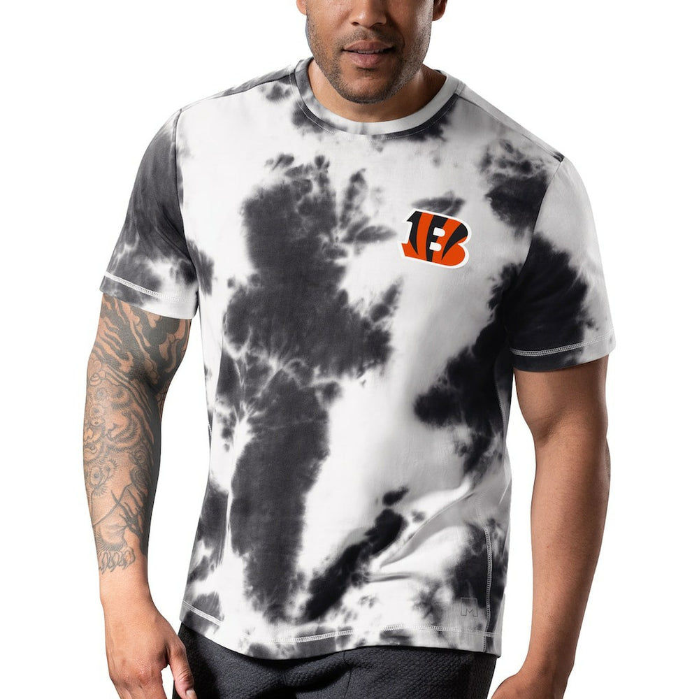 Cincinnati Bengals MSX by Michael Strahan Freestyle Tie-Dye T-Shirt - Black - NFL