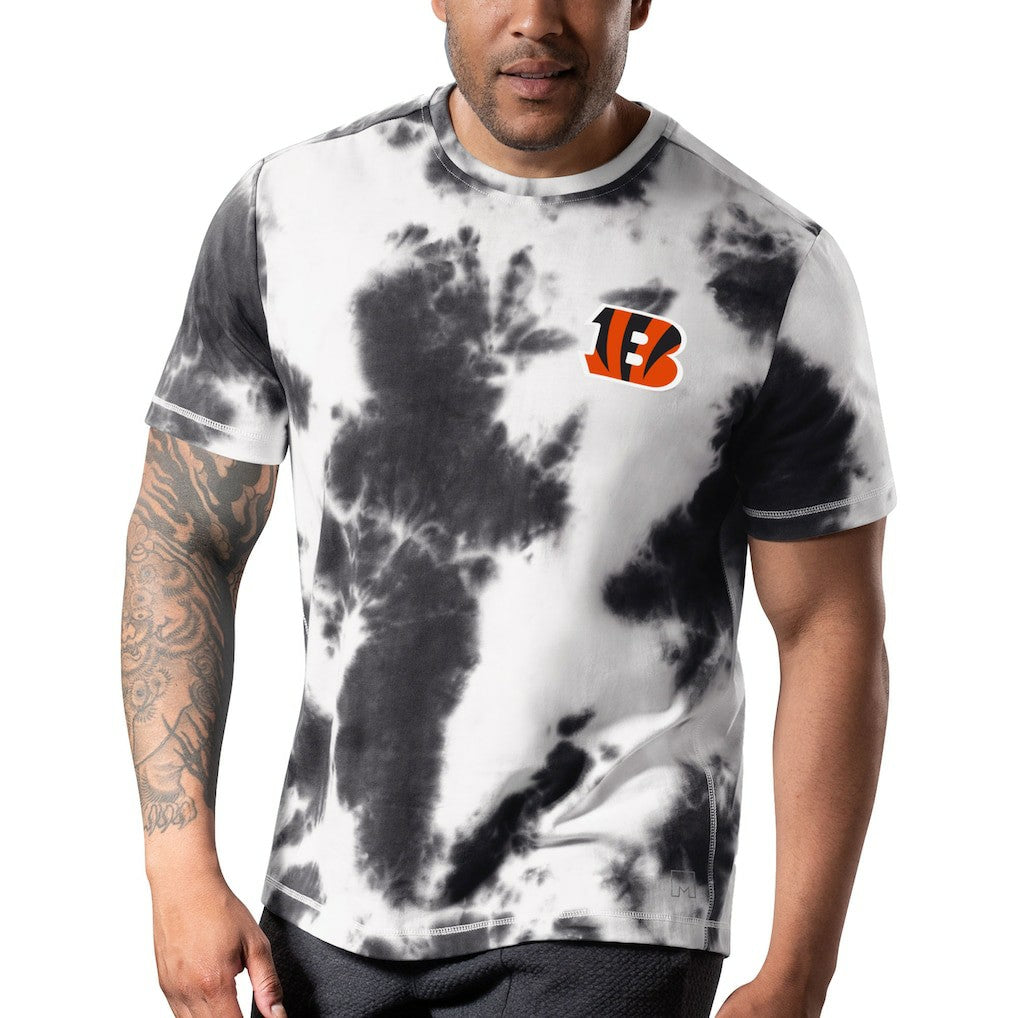 Cincinnati Bengals MSX by Michael Strahan Freestyle Tie-Dye T-Shirt - Black - NFL