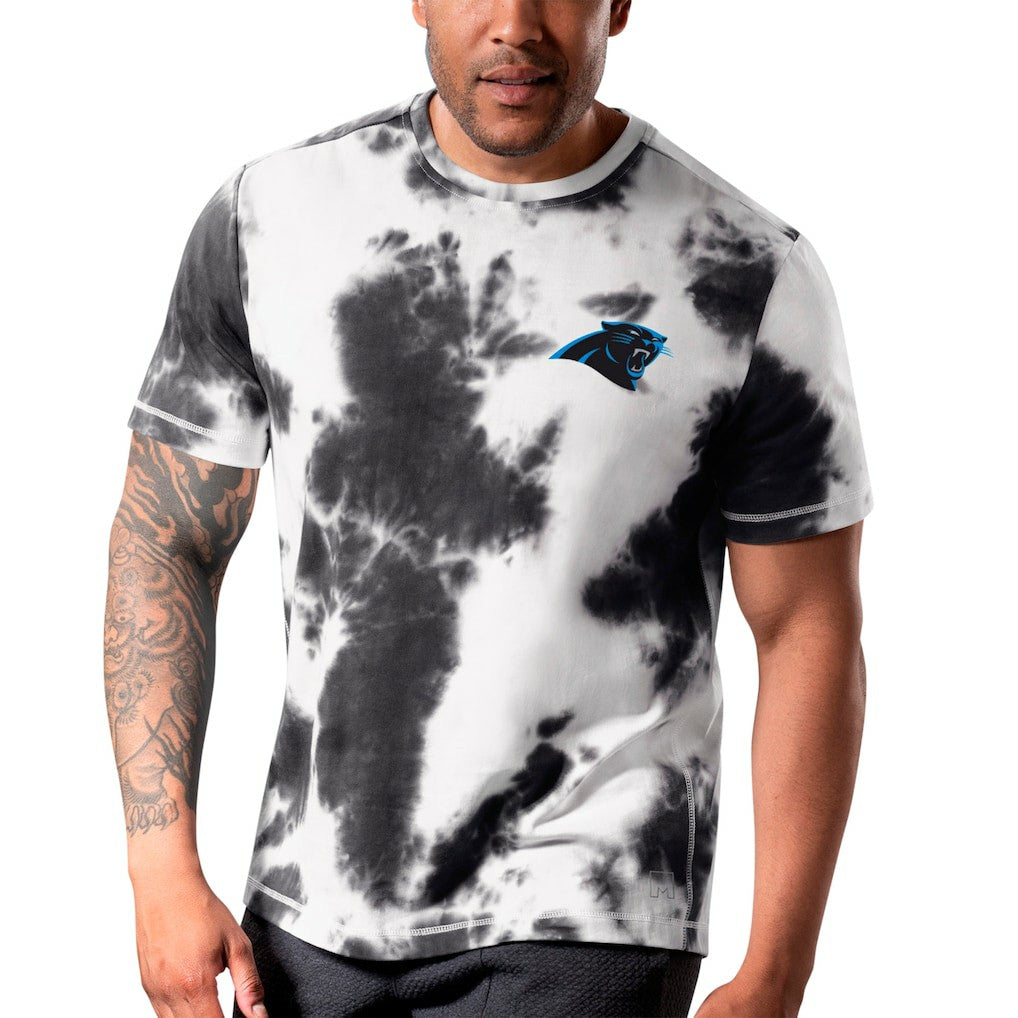 Carolina Panthers MSX by Michael Strahan Freestyle Tie-Dye T-Shirt - Black - NFL