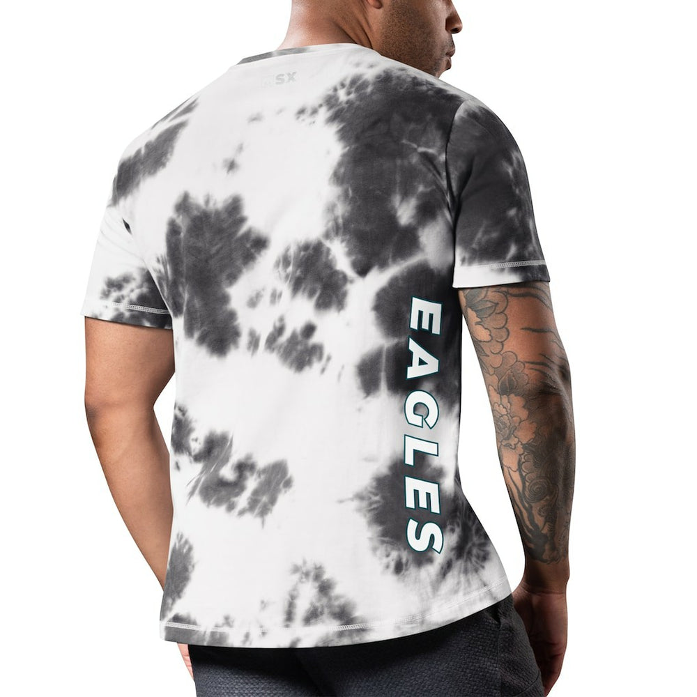 Philadelphia Eagles MSX by Michael Strahan Freestyle Tie-Dye T-Shirt - Black - NFL