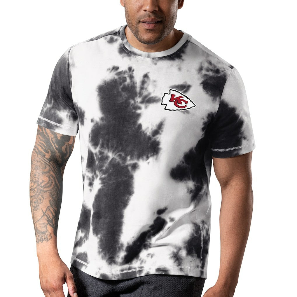Kansas City Chiefs MSX by Michael Strahan Freestyle Tie-Dye T-Shirt - Black - NFL