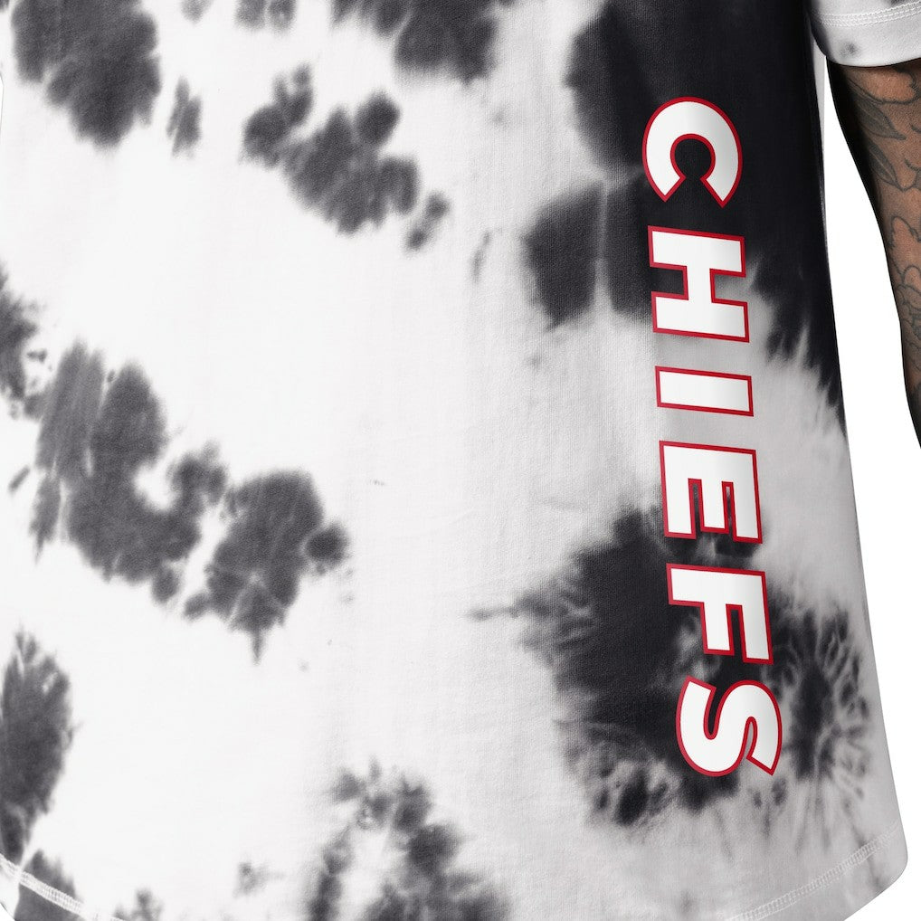 Kansas City Chiefs MSX by Michael Strahan Freestyle Tie-Dye T-Shirt - Black - NFL