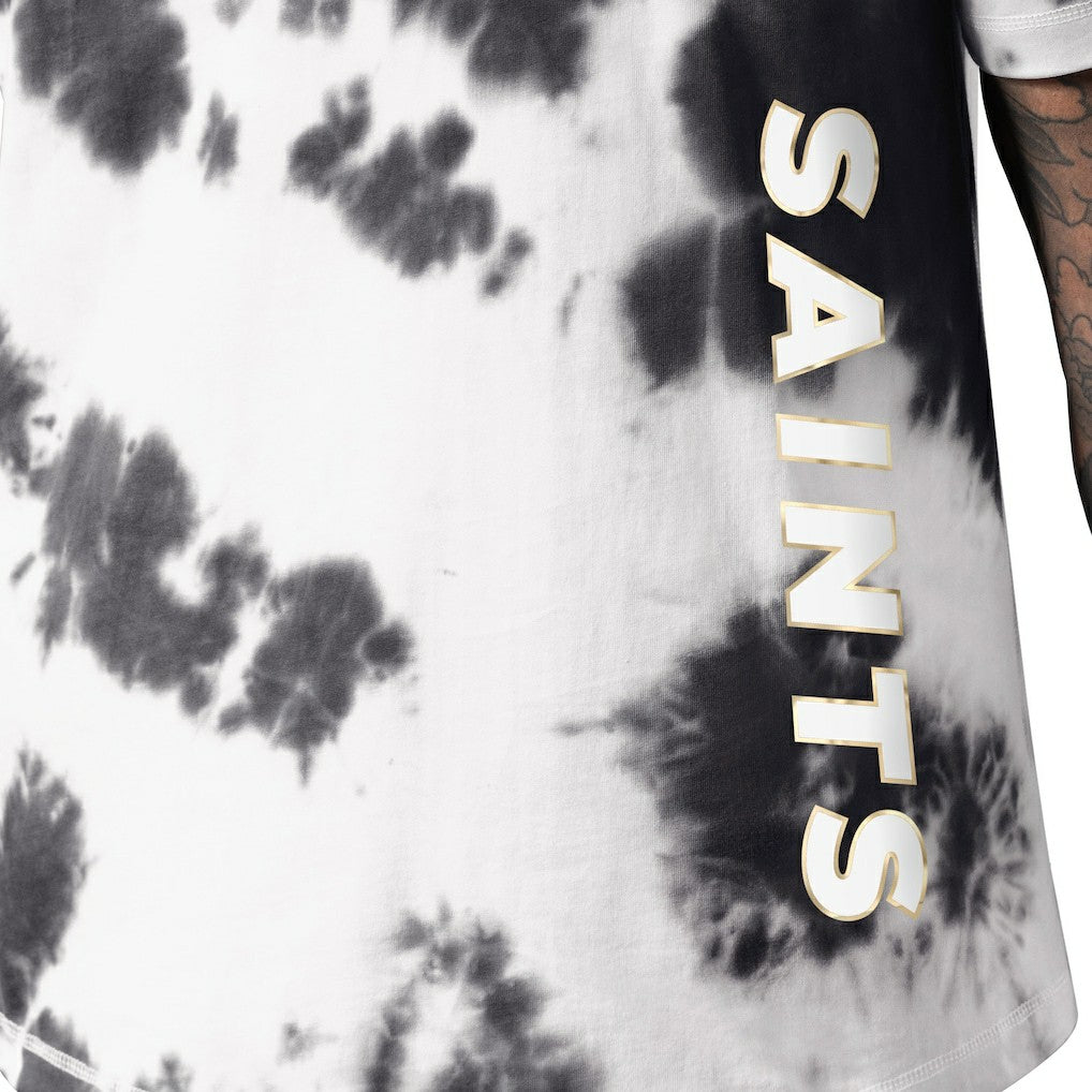 New Orleans Saints MSX by Michael Strahan Freestyle Tie-Dye T-Shirt - Black - NFL