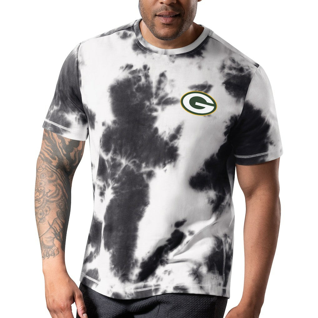 Green Bay Packers MSX by Michael Strahan Freestyle Tie-Dye T-Shirt - Black - NFL