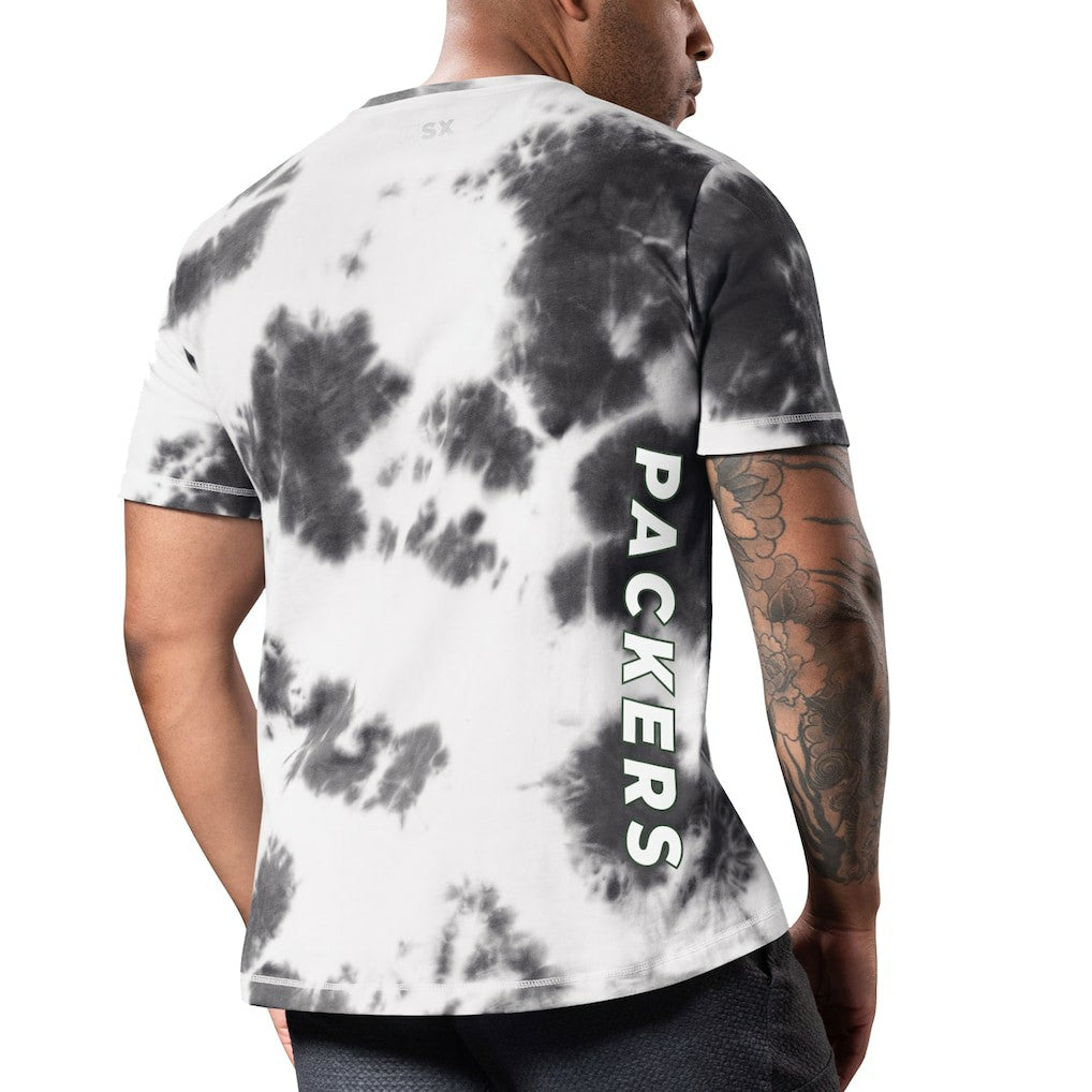 Green Bay Packers MSX by Michael Strahan Freestyle Tie-Dye T-Shirt - Black - NFL