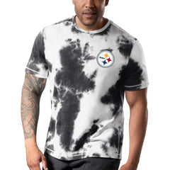 Pittsburgh Steelers MSX by Michael Strahan Freestyle Tie-Dye T-Shirt - Black - NFL