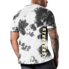 Pittsburgh Steelers MSX by Michael Strahan Freestyle Tie-Dye T-Shirt - Black - NFL