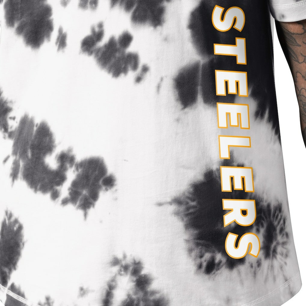 Pittsburgh Steelers MSX by Michael Strahan Freestyle Tie-Dye T-Shirt - Black - NFL
