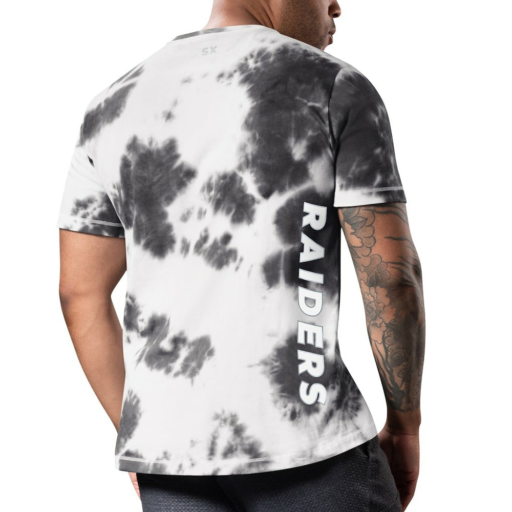 Las Vegas Raiders MSX by Michael Strahan Freestyle Tie-Dye T-Shirt - Black - NFL