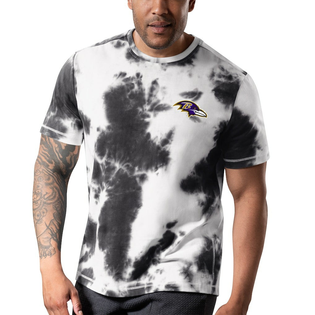 Baltimore Ravens MSX by Michael Strahan Freestyle Tie-Dye T-Shirt - Black - NFL