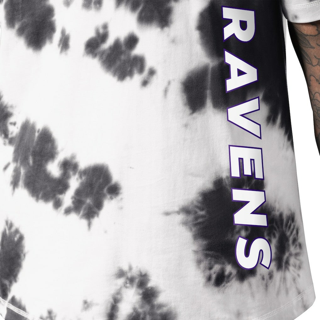 Baltimore Ravens MSX by Michael Strahan Freestyle Tie-Dye T-Shirt - Black - NFL