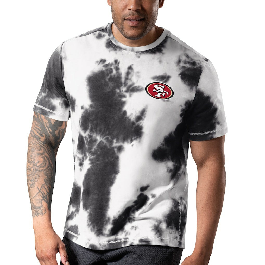 San Francisco 49ers MSX by Michael Strahan Freestyle Tie-Dye T-Shirt - Black - NFL
