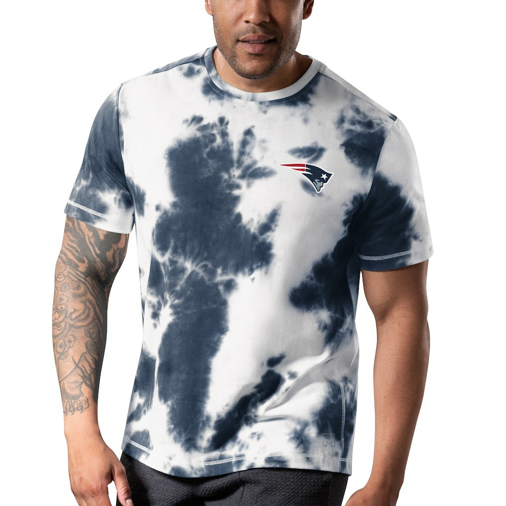 New England Patriots MSX by Michael Strahan Freestyle Tie-Dye T-Shirt - Navy - NFL